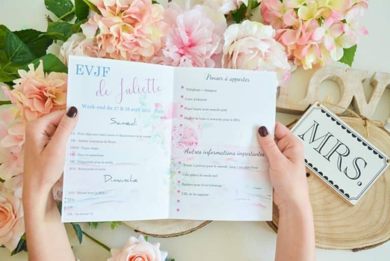 Diy Invitation Et Programme Pour Evjf Blog La Mari E En Col Re A