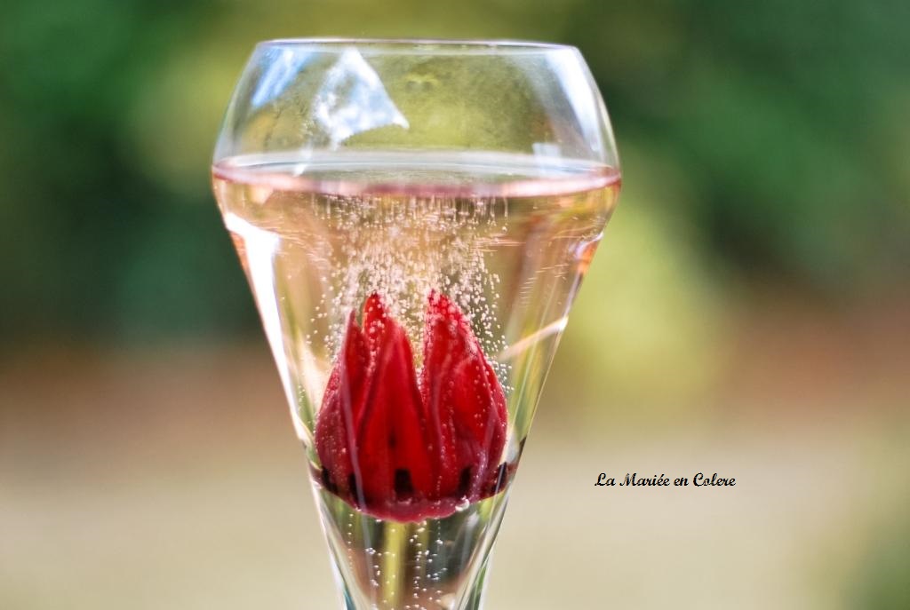 Vin d'honneur : les fleurs d'hibiscus dans le Champagne - Animations
