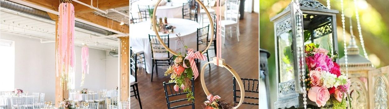 3 décorations originales à suspendre au-dessus de vos tables de mariage