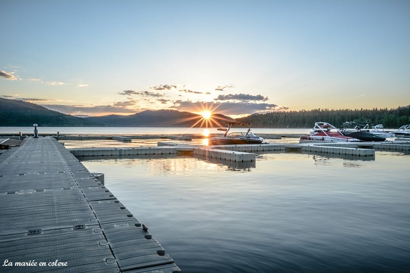 sunset whitefish lake