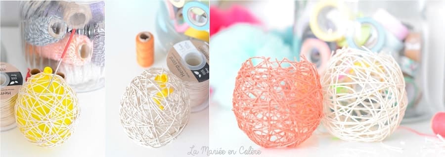 DIY tuto boules ficelles ballons 