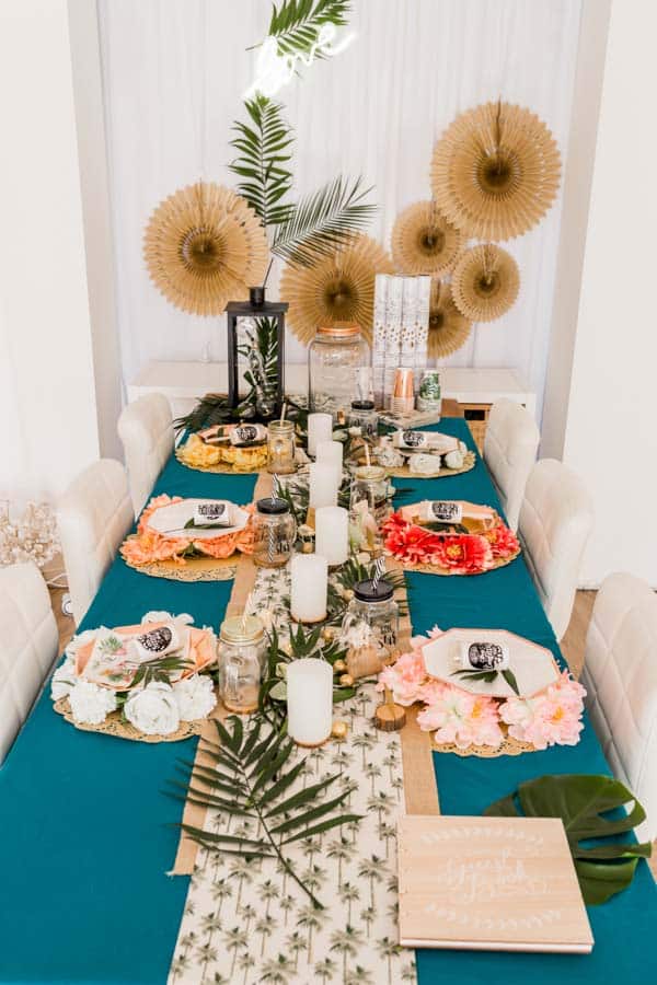 Déco de table : une table de fête Jungle ! Mariage, anniversaire, baptême -  A la Une!