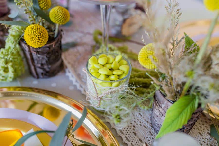 décoration table mariage thème gourmandise candy-bar