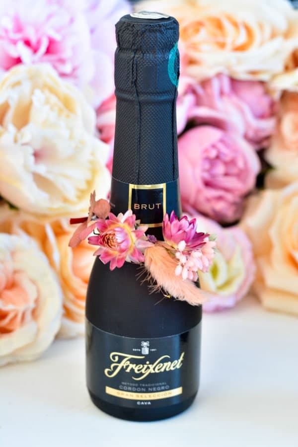 petite bouteille champagne mariage
