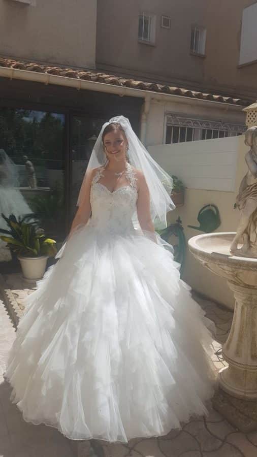 robe de mariée volumineuse