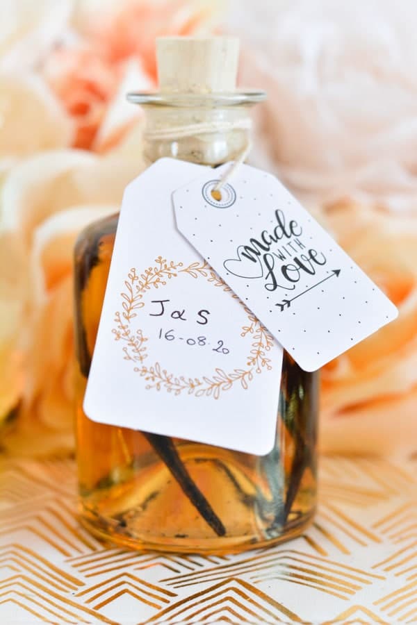 Cadeau invité mariage DIY : mignonette en verre