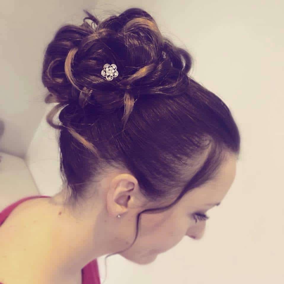 chignon mariée haut