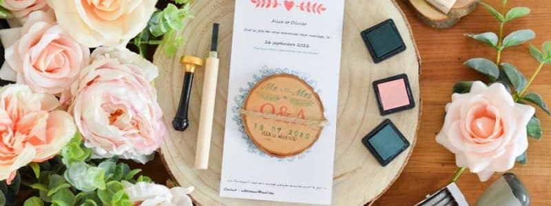 DIY save the date aimant bois mariage