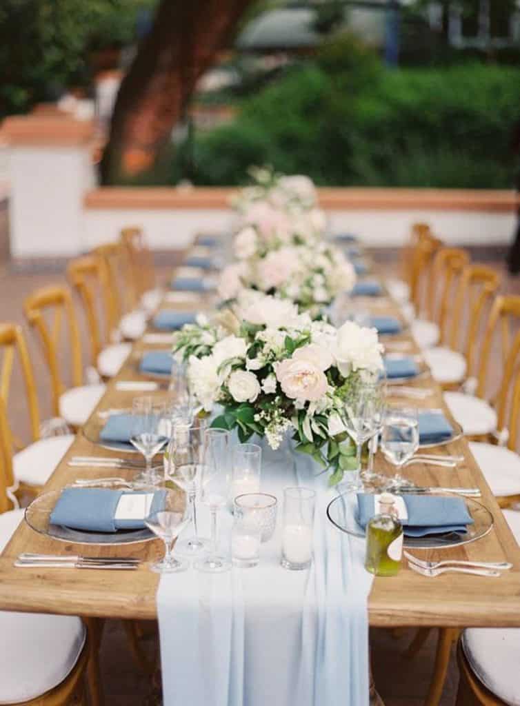 Idée de décoration pour une table de mariage, fin