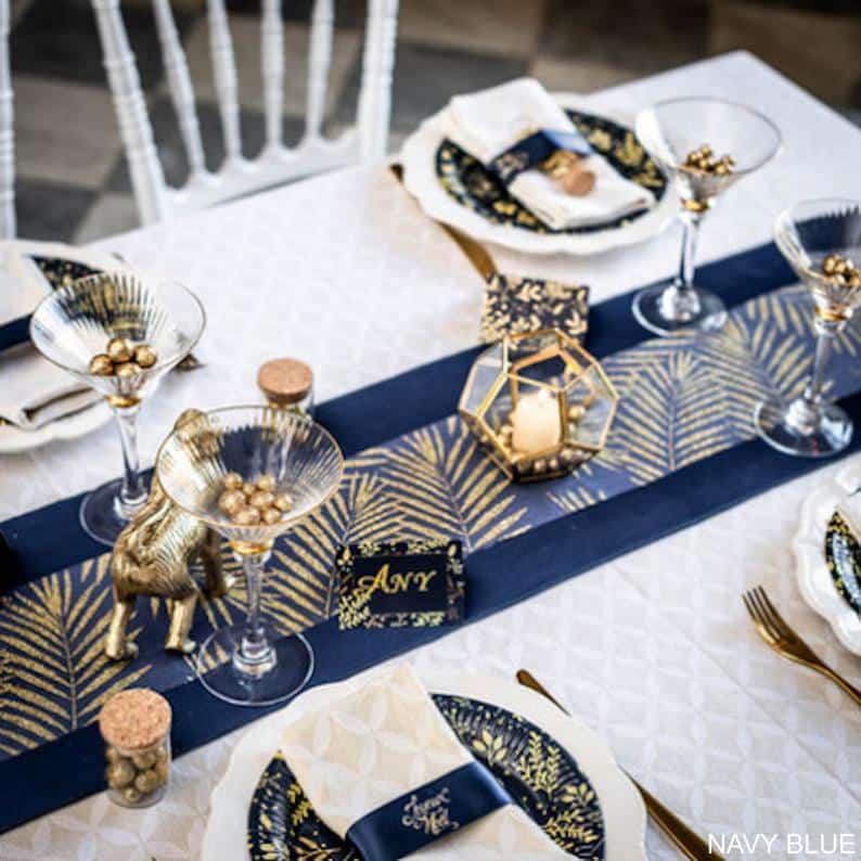Jolie décoration de table Anniversaire Bleu