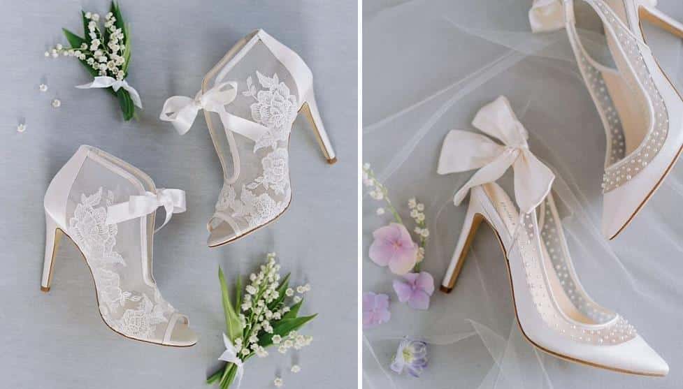 chaussures dentelle mariée