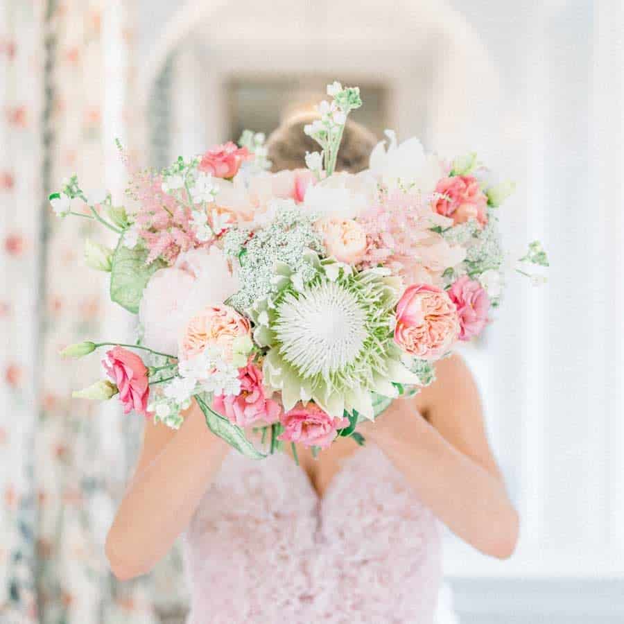 bouquet de mariée original oversize