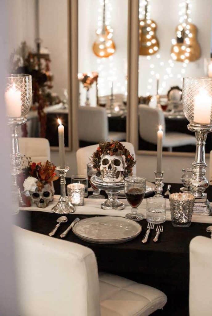 décoration table halloween chic