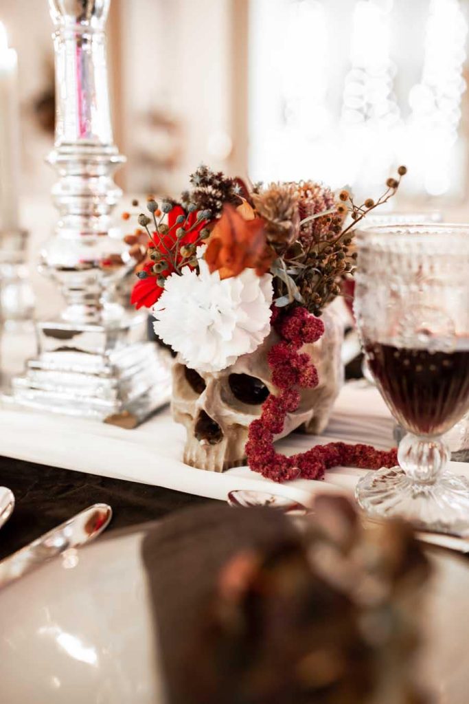 décoration table halloween chic