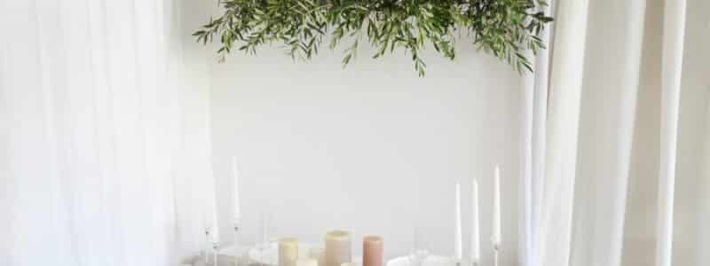 DIY suspension décoration table mariage