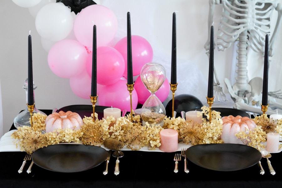 DIY décoration halloween girly rose disco blog la mariée en colère