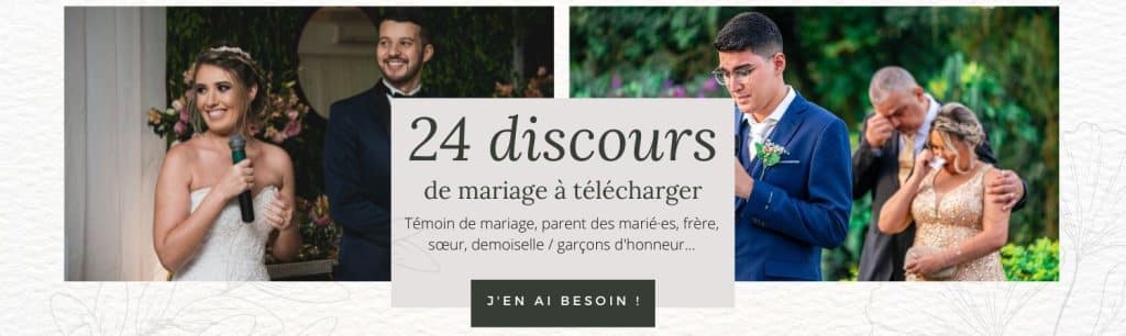 discours mariage