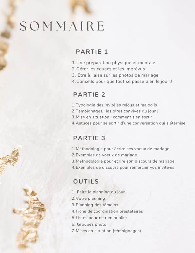 guide mariage réussi