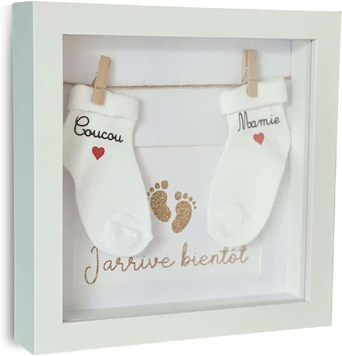 cadeau annonce grossesse chaussettes bébé