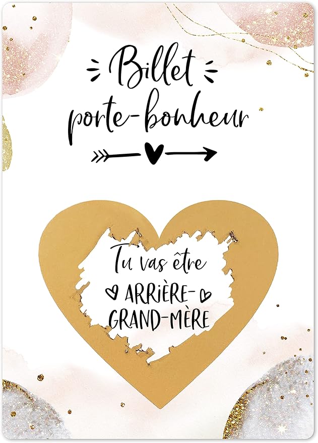 Carte à gratter "Tu vas être grand-mère"