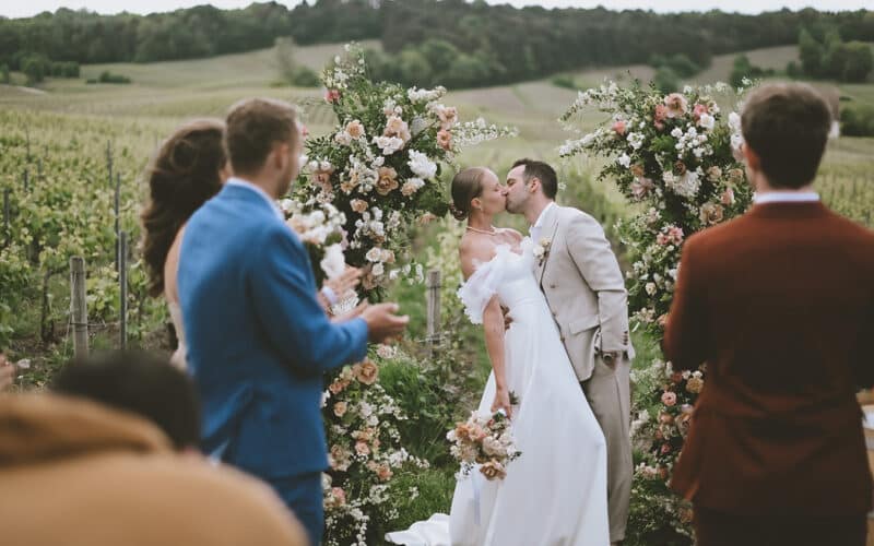 Mariage en Champagne au coeur d’un vignoble