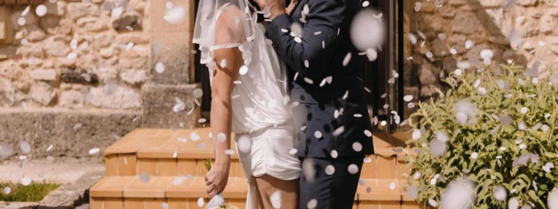 Photo du mariage de Louane avec Florian Rossi en Provence